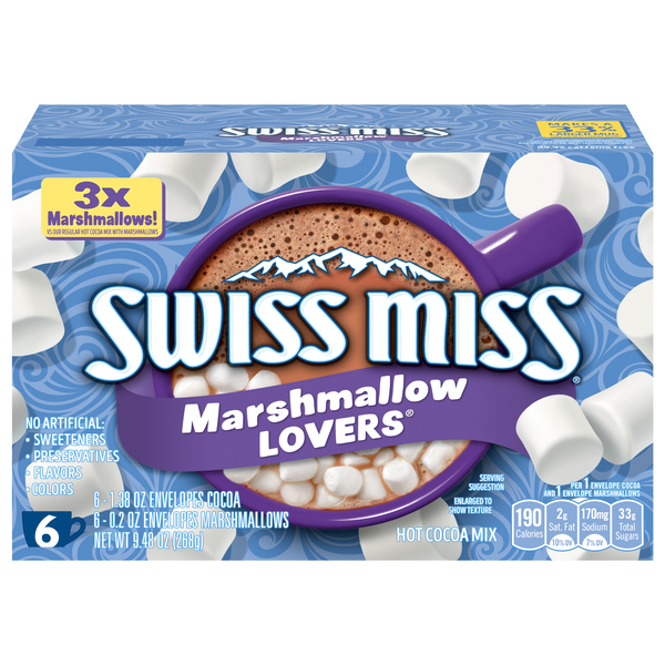 Swiss Miss Marshmallow Lovers Hot Cocoa Mix - 6 ct - 9.48 oz