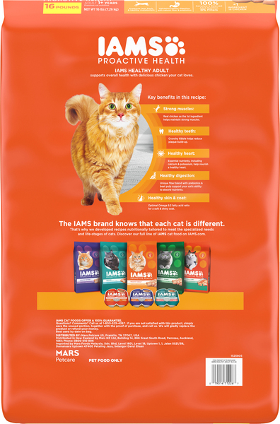 IAMS Proactive Health Healthy Chicken Adult Dry Cat Food 16 lb bag GIANT
