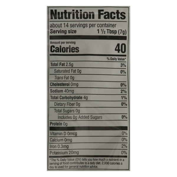 Nutritional Panel