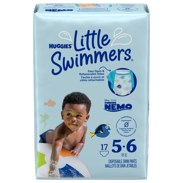 Huggies Little Swimmers Size 5 6 Swim Pants 32 lb 17 ct pkg