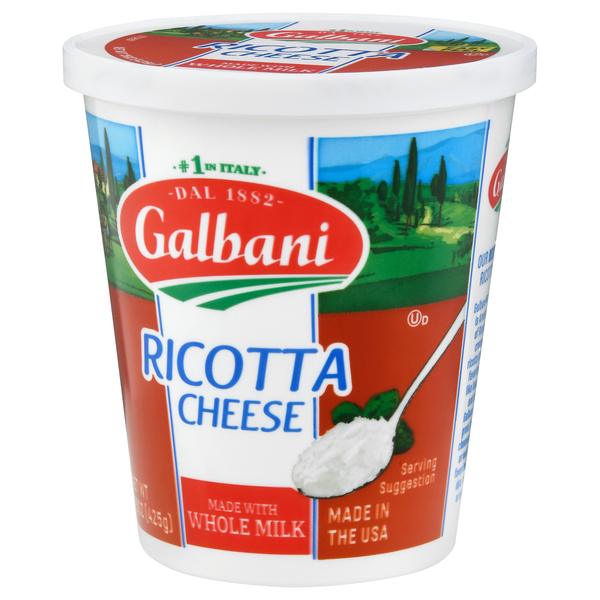 Sargento® Whole Milk Ricotta Natural Cheese, 15 oz.
