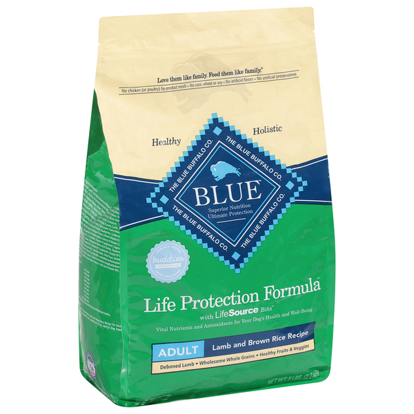 BLUE Natural Life Protection Lamb Brown Rice Recipe Adult Dry Dog Food 5 lb bag Stop Shop