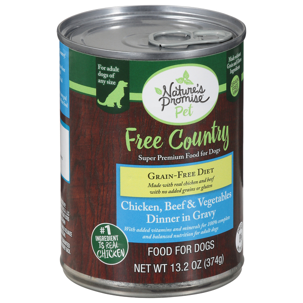 Nature s Promise Adult Wet Dog Food Beef Vegetables Grain Free