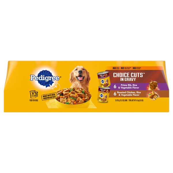 PEDIGREE Choice Cuts in Gravy Variety Pack Adult Wet Dog Food Pouch 12 ct 9.9 lb pkg MARTIN S