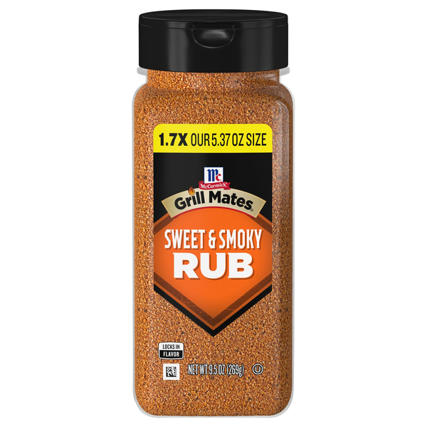 McCormick Grill Mates Sweet Smoky Rub 9.5 oz jar GIANT