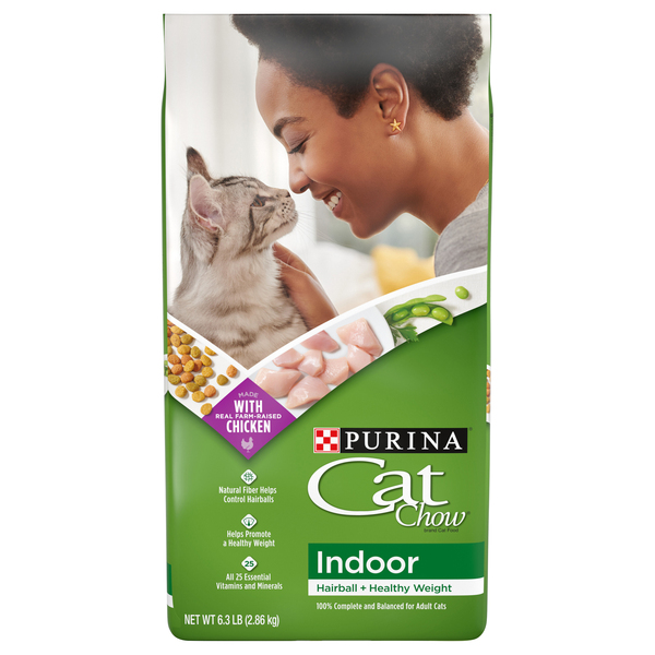 Purina Cat Chow Indoor Formula Dry Adult Cat Food Chicken 6.3 lb