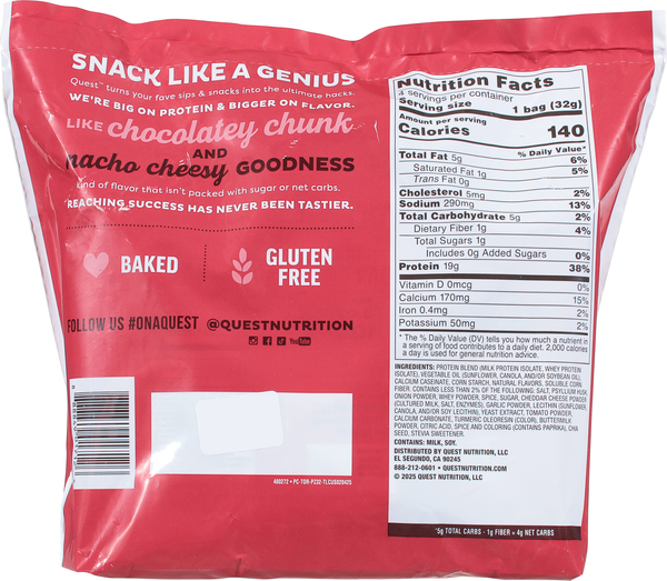 Quest Pizza Flavored Tortilla Style 19g Protein Chips - 4 ct | Hannaford