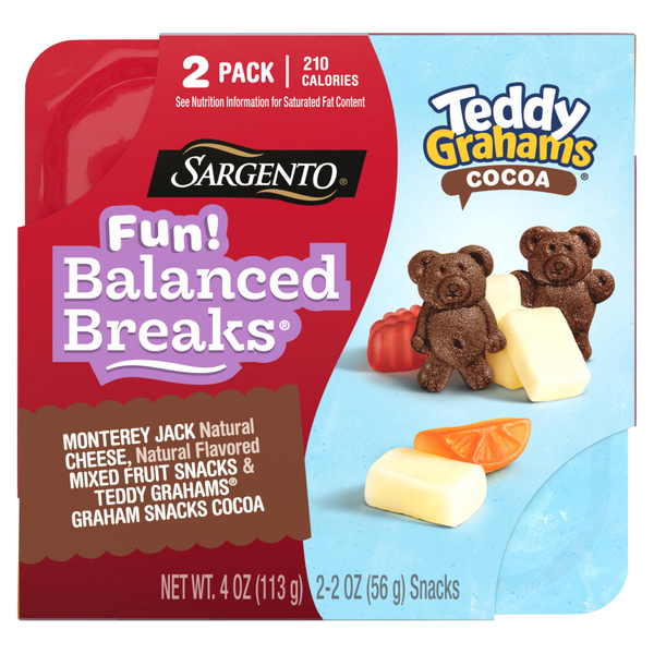Sargento Fun! Balanced Breaks Monterey Jack Cocoa Teddy Grahams 