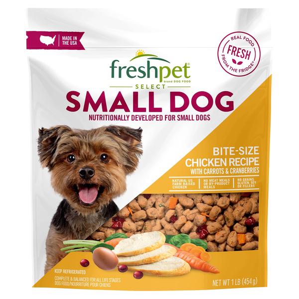 Freshpet Select Refrigerated Small Dog Food Bite Size Chicken 16