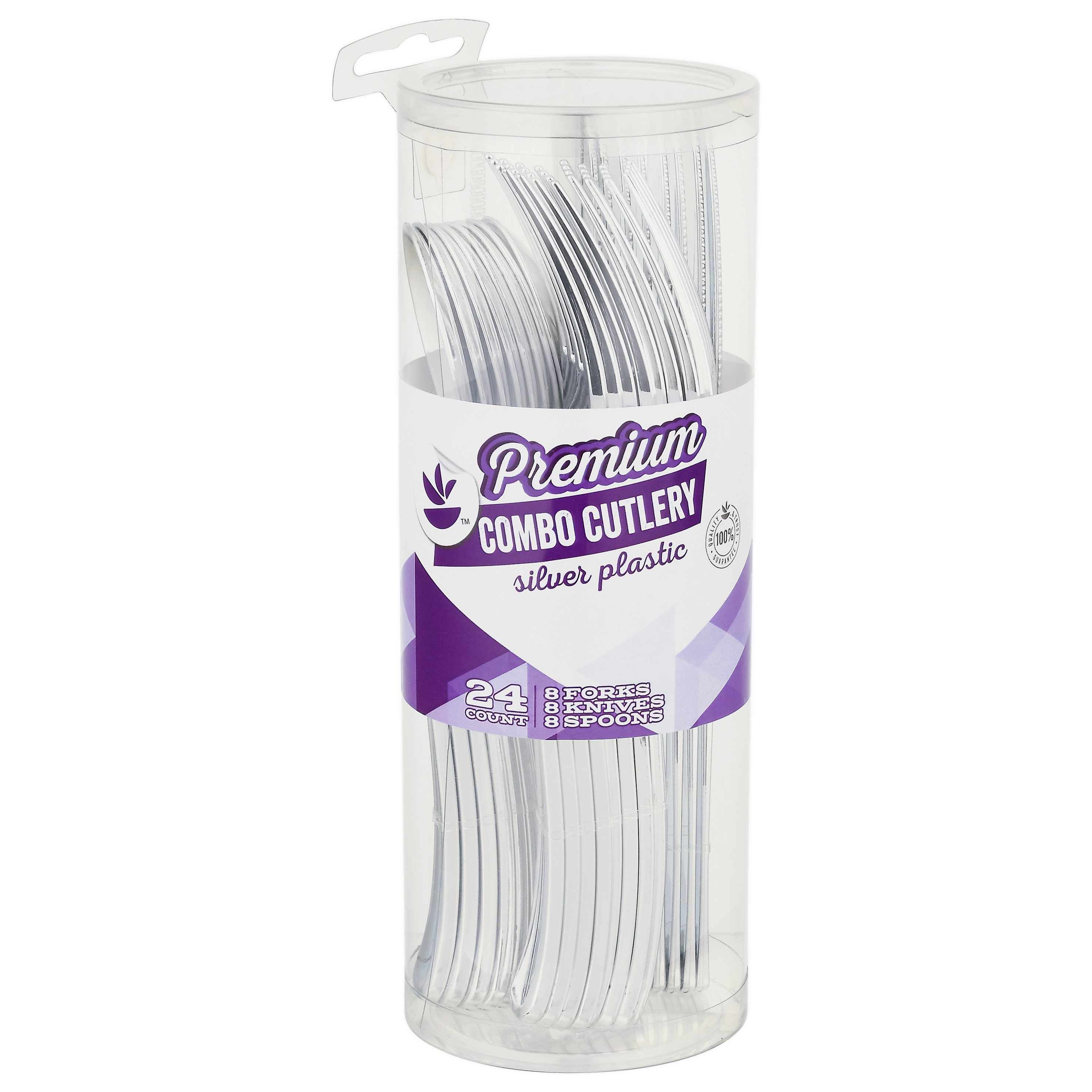 Silver Plastic Cups, 16oz, 50ct