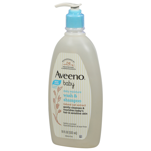 Save on Aveeno Baby Wash & Shampoo Daily Moisture Lightly Scented Pump  Order Online Delivery