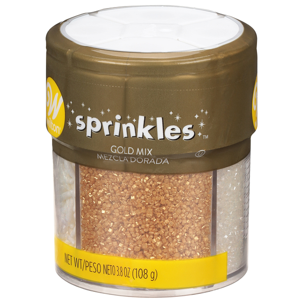 Wilton Sprinkles Gold Mix - 3.8 oz pkg