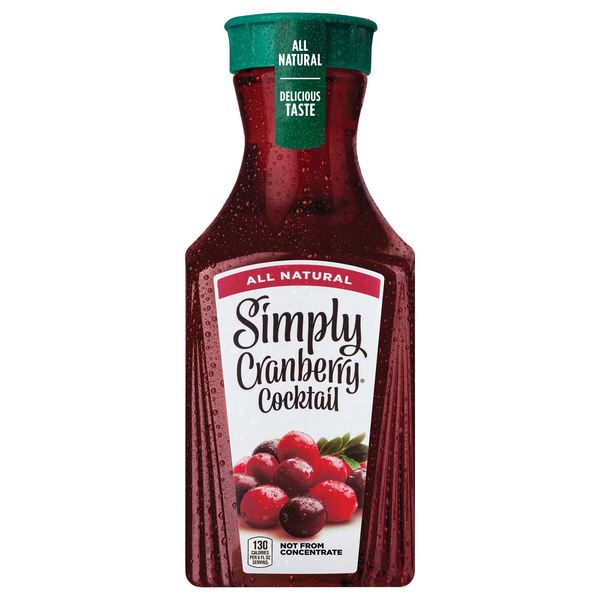 Simply All Natural Cranberry Juice Cocktail 52 oz btl GIANT