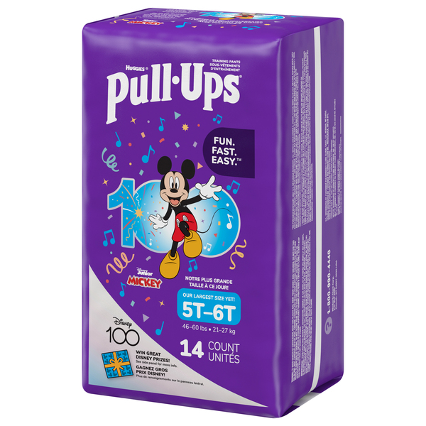 Huggies Pull-Ups 5T-6T Training Pants Boys' Mickey Mouse 46+ lbs - 14 ct  pkg