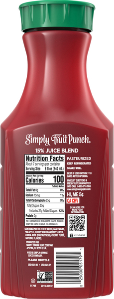 Simply on sale fruit punch