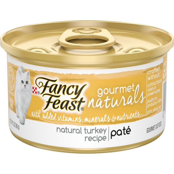 Fancy feast gourmet naturals wet top cat food