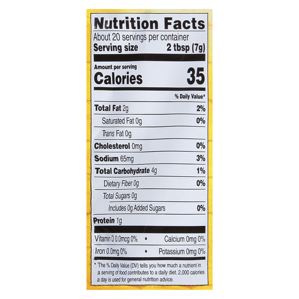 Nutritional Panel