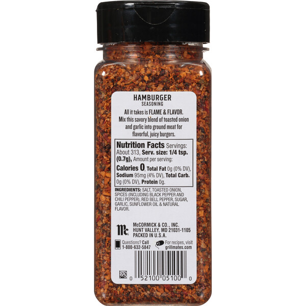 McCormick Grill Mates Hamburger Seasoning 2.75 oz