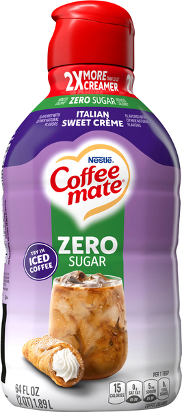 Coffee Mate® Zero Sugar French Vanilla Coffee Creamer, 64 fl oz - Foods Co.