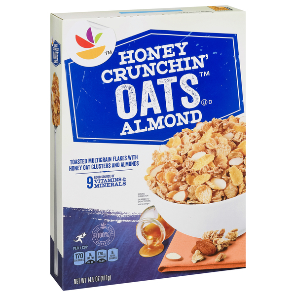 Our Brand Honey Crunchin' Oats Cereal Almond - 14.5 oz box
