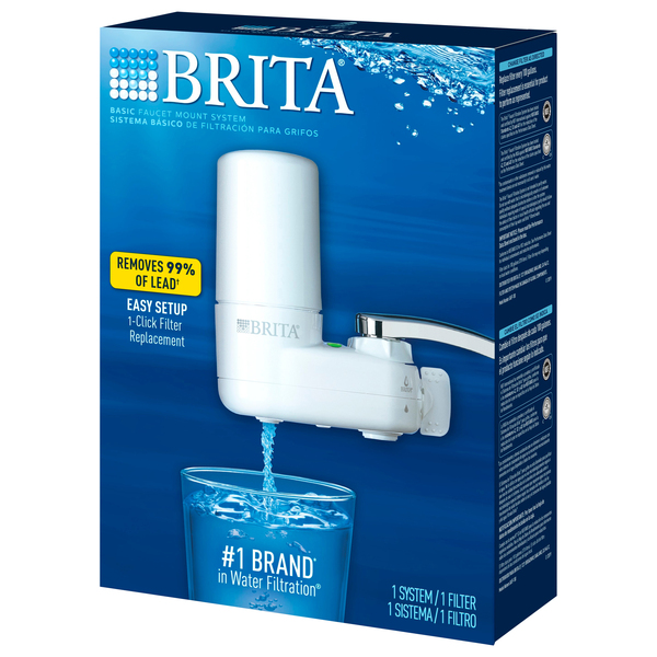 Brita Basic System Faucet Filtration System White - 1 ct pkg