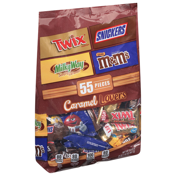 Mars Wrigley Candy Bars, Caramel Lovers - 33.43 oz
