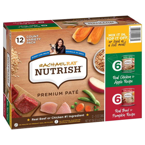 Rachael Ray Nutrish Premium Pate Variety Adult Wet Dog Food 12 ct 156 oz box Giant