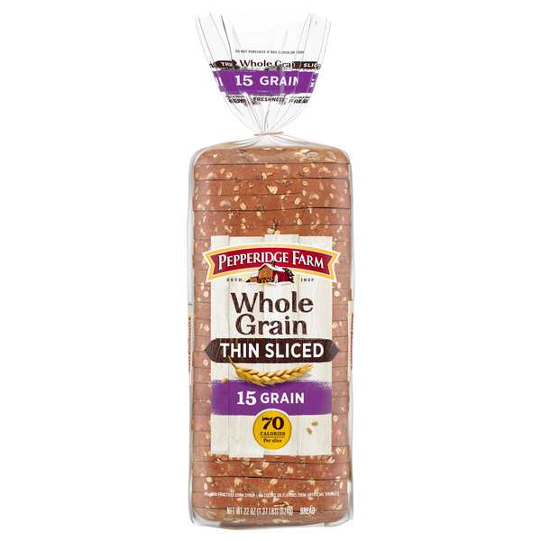 Pepperidge Farm Whole Grain Honey Wheat Bread, 24 Oz. Loaf, Multi-Grain &  Whole Wheat Bread