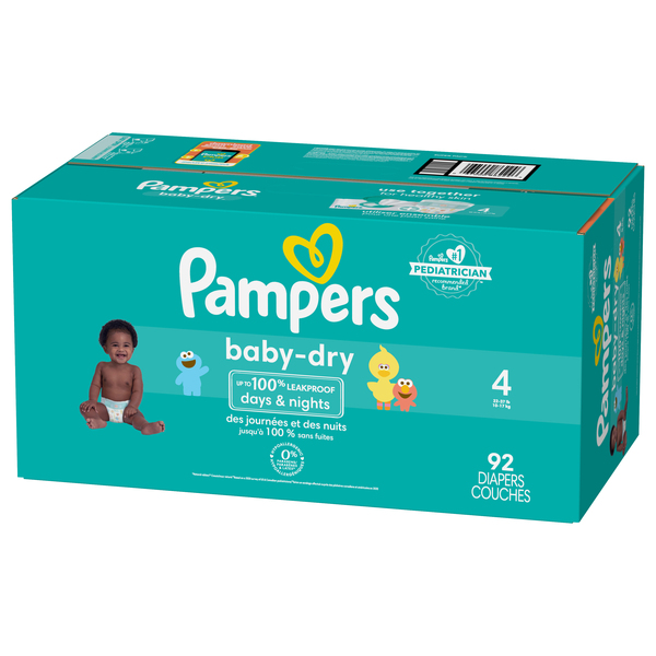 Pañales Pampers Baby Dry Talla 4, 174 unidades – Shopavia