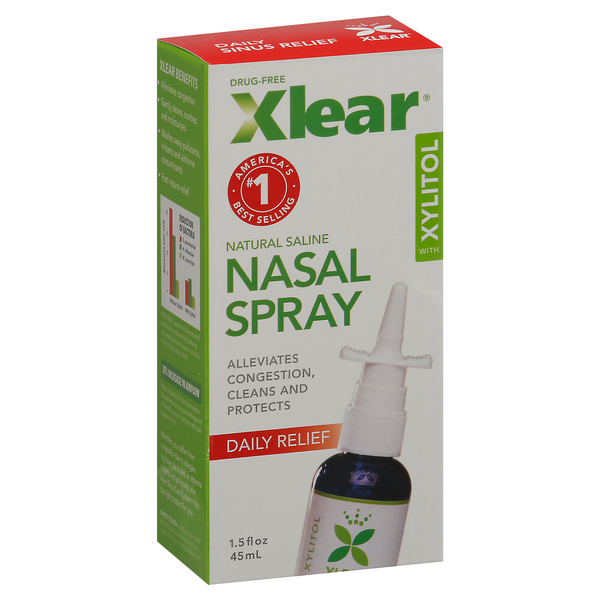 Xlear Daily Relief Saline Nasal Spray 1.5 oz pkg Food Lion