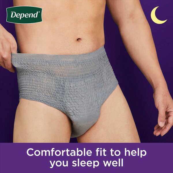 Depend Men's Fresh Protection Night Defense Incontinence Underwear S/M - 16  ct pkg