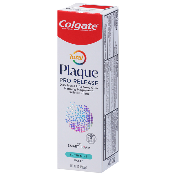 Colgate Total Plaque Pro-Release Whitening Mint Toothpaste - 3 oz