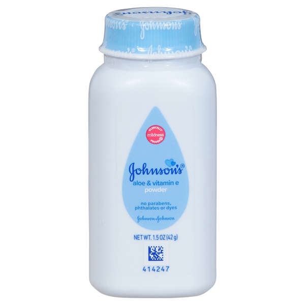 Johnson's aloe & vitamin e powder clearance