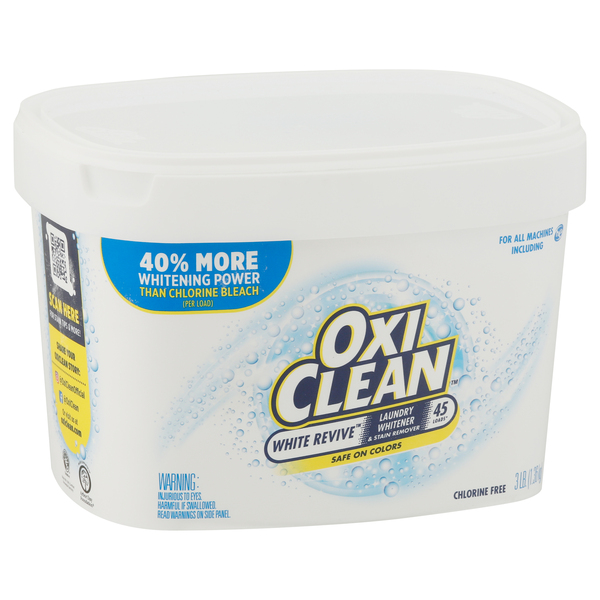 OxiClean White Revive Laundry Whitener and Stain Remover Powder, 3 lb –  WellBeing Marts