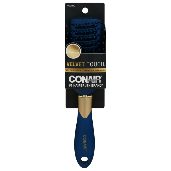 Conair Velvet Touch Hair Brush Dry Style Volumize 1 ea GIANT