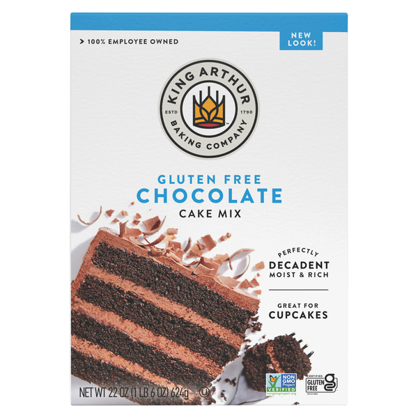 King Arthur Cake Mix Chocolate Gluten Free 22 oz box Stop Shop