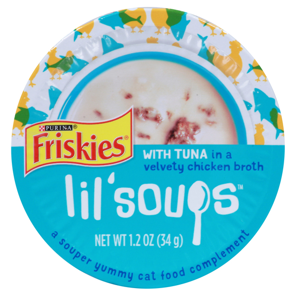 Purina Friskies Lil Soups Cat Food Complement with Tuna 1.2 oz