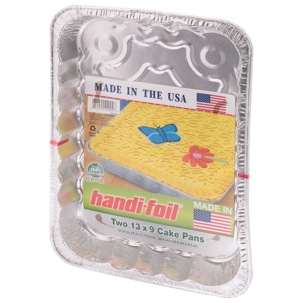 HANDI FOIL 13 X 9 CAKE PANS & LIDS 2CT
