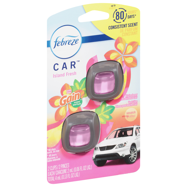 Febreze CAR Vent Clips, Variety Pack 3Ct