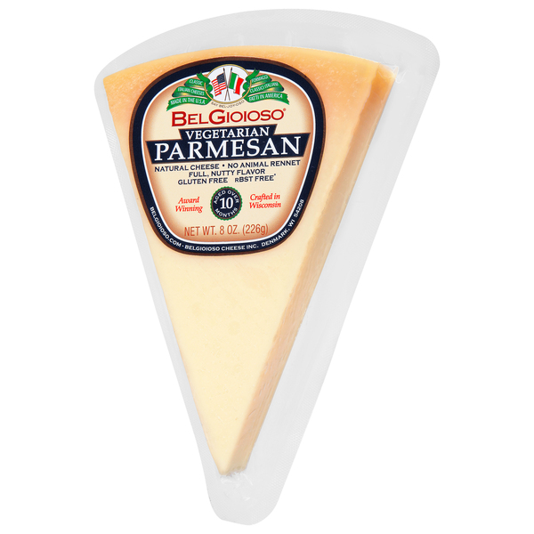 BelGioioso Vegetarian Parmesan Cheese Wedge 8 oz pkg Stop Shop