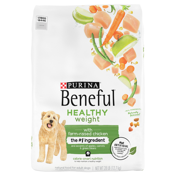 Purina Beneful Healthy Weight Farm Raised Chicken Adult Dry Dog Food 28 lb bag MARTIN S