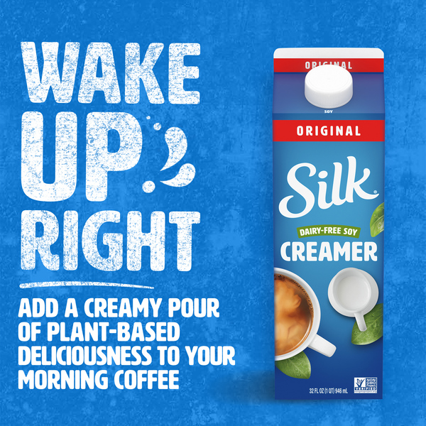 Silk Dairy Free Original Soymilk Coffee Creamer - 1 quart