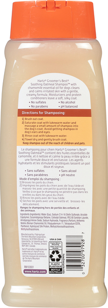 Hartz soothing oatmeal shampoo top