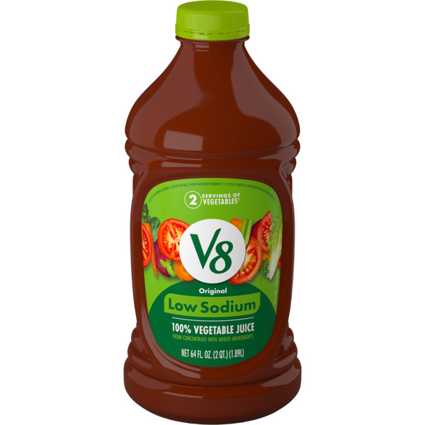V8 Low Sodium Original 100 Vegetable Juice 64 oz btl Giant