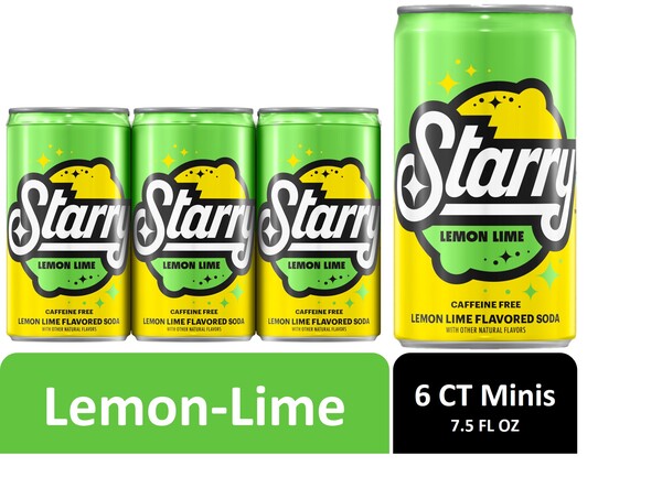 Starry Lemon Lime Soda (6 ct, 16.9 fl oz)