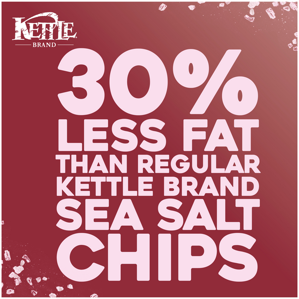 Kettle Brand Less Fat Sea Salt Kettle Potato Chips - 8 Oz - Safeway