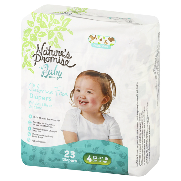 Nature s Promise Chlorine Free Size 4 Baby Diapers 22 37 lb 23