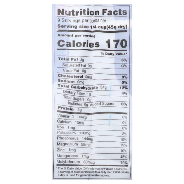 Nutritional Panel