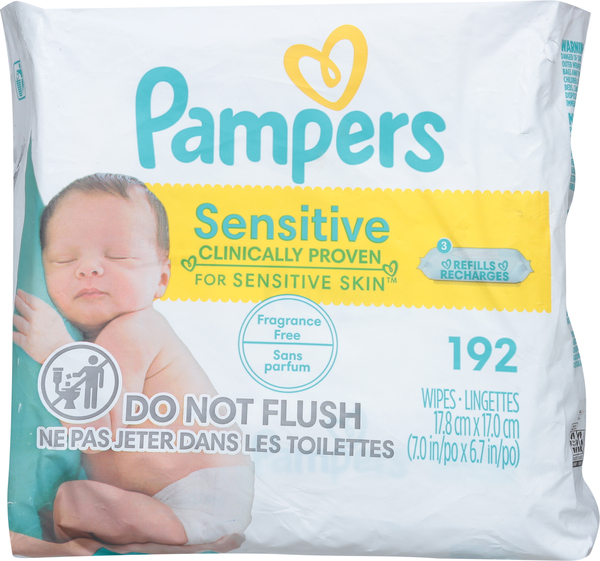 Pampers sensitive online wipes canada