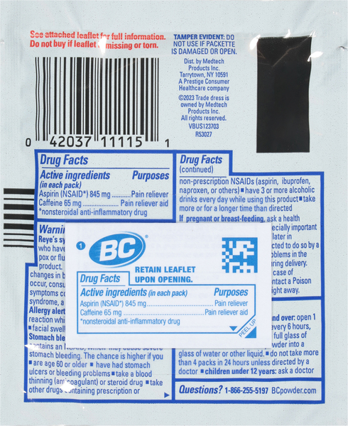 Back of Pack